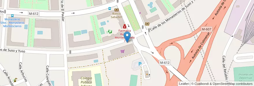 Mapa de ubicacion de MONASTERIOS DE SUSO Y YUSO, CALLE, DE LOS,S/N en 스페인, Comunidad De Madrid, Comunidad De Madrid, Área Metropolitana De Madrid Y Corredor Del Henares, 마드리드.