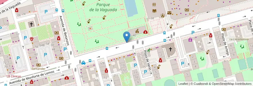 Mapa de ubicacion de MONFORTE DE LEMOS, AVENIDA, DE,S/N en 스페인, Comunidad De Madrid, Comunidad De Madrid, Área Metropolitana De Madrid Y Corredor Del Henares, 마드리드.
