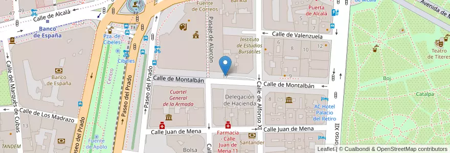Mapa de ubicacion de Montalbán en إسبانيا, منطقة مدريد, منطقة مدريد, Área Metropolitana De Madrid Y Corredor Del Henares, مدريد.