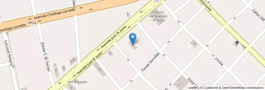 Mapa de ubicacion de Montaldo Hermanos en 阿根廷, 布宜诺斯艾利斯省, Partido De San Fernando, San Fernando.
