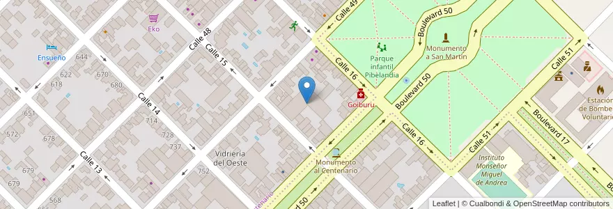 Mapa de ubicacion de Montanari en Arjantin, Buenos Aires, Partido De Colón, Colón.