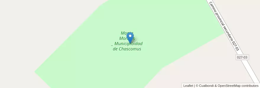 Mapa de ubicacion de Monte Morales _ Municiplaidad de Chascomus en Arjantin, Buenos Aires, Partido De Chascomús.