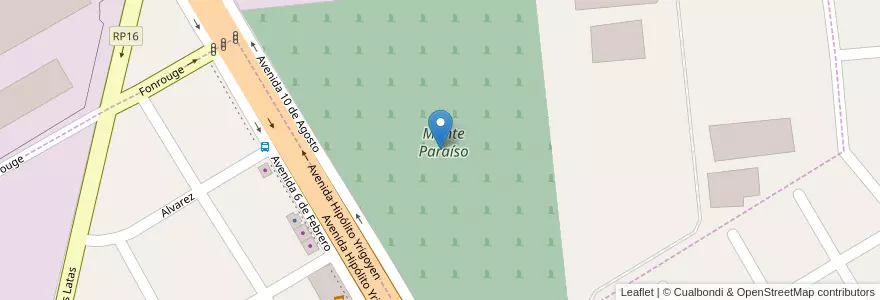 Mapa de ubicacion de Monte Paraíso en Argentina, Buenos Aires, Partido De Almirante Brown, Burzaco.