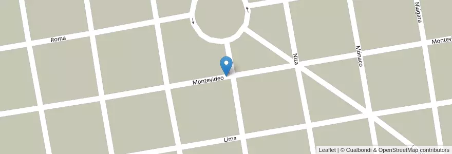 Mapa de ubicacion de Montecarlo en Arjantin, Buenos Aires, Partido De Pinamar.