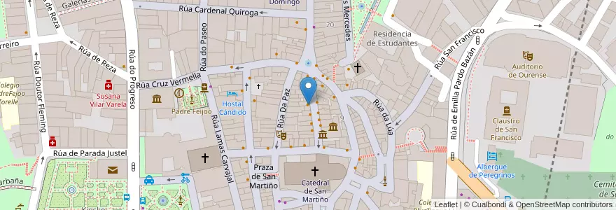 Mapa de ubicacion de Montecarlo en スペイン, ガリシア州, オウレンセ, Ourense, オウレンセ.