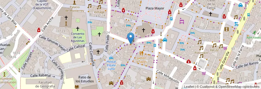Mapa de ubicacion de Montero en Spanien, Kastilien Und León, Salamanca, Campo De Salamanca, Salamanca.