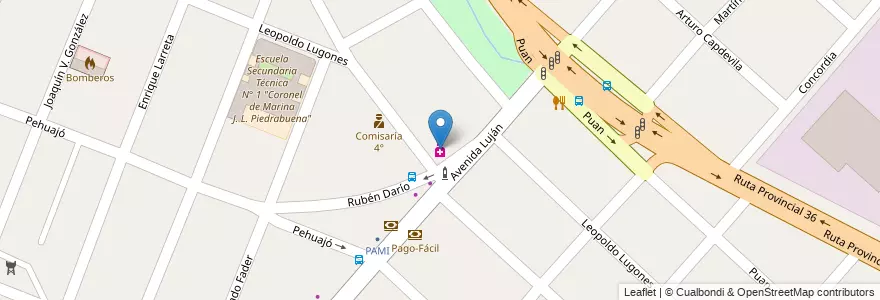 Mapa de ubicacion de Montoni en Arjantin, Buenos Aires, Partido De Florencio Varela, Bosques.