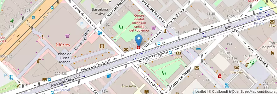 Mapa de ubicacion de Montserrat Sanchez en İspanya, Catalunya, Barcelona, Barcelonès, Barcelona.