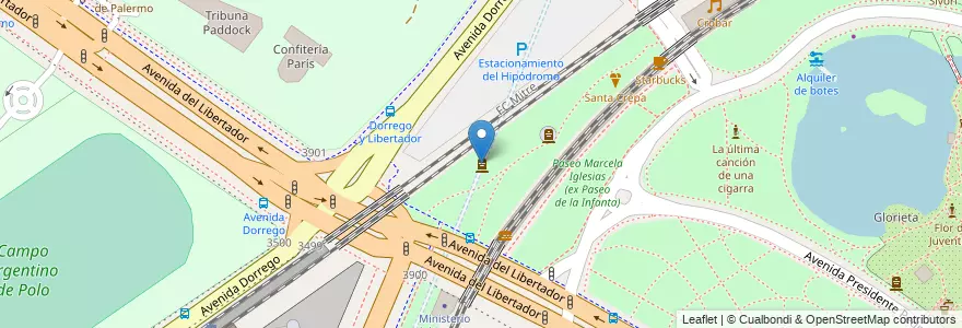 Mapa de ubicacion de Monumento Nacional a la Memoria de las Víctimas del Holocausto Judío, Palermo en Argentine, Ciudad Autónoma De Buenos Aires, Buenos Aires, Comuna 14.