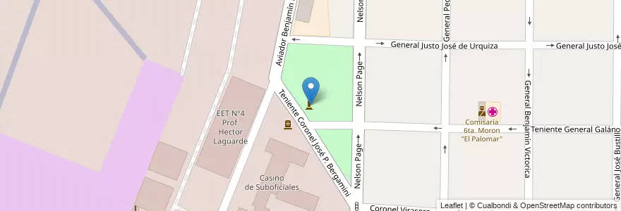 Mapa de ubicacion de Monumentos a los Héroes de Malvinas en Argentine, Province De Buenos Aires, Partido De Morón, El Palomar.
