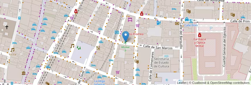 Mapa de ubicacion de Moove It en Испания, Мадрид, Мадрид, Área Metropolitana De Madrid Y Corredor Del Henares, Мадрид.