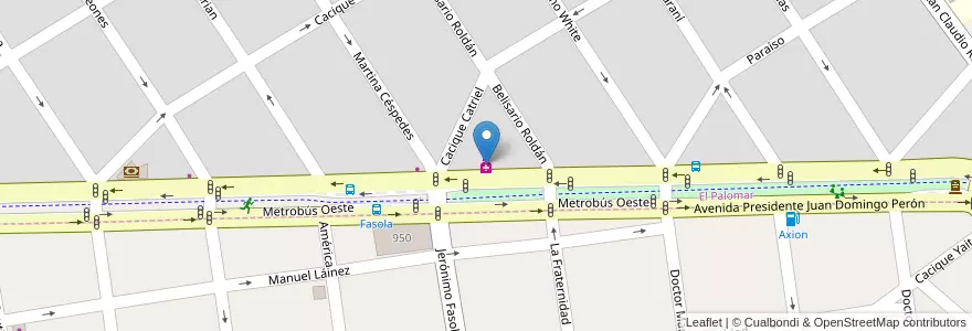 Mapa de ubicacion de Mopella en Argentinië, Buenos Aires, Partido De Morón.