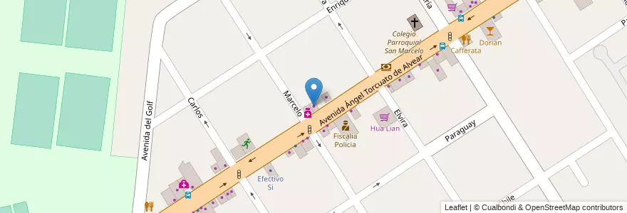 Mapa de ubicacion de Mora Libre en Arjantin, Buenos Aires, Partido De Tigre, Don Torcuato.
