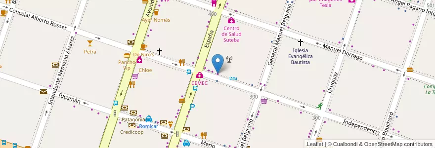 Mapa de ubicacion de Moreno New Car en الأرجنتين, بوينس آيرس, Partido De Moreno, Moreno.