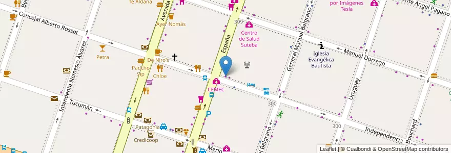 Mapa de ubicacion de Moreno New Car en Arjantin, Buenos Aires, Partido De Moreno, Moreno.