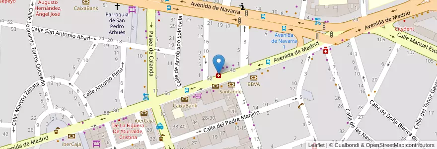 Mapa de ubicacion de Móreo Quintana, María Carmen en إسبانيا, أرغون, سرقسطة, Zaragoza, سرقسطة.