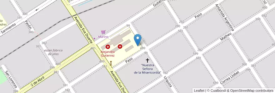 Mapa de ubicacion de Morgue Judicial en Argentinien, Santa Fe, Departamento General López, Municipio De Venado Tuerto.