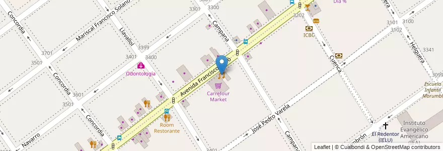 Mapa de ubicacion de Moro Club, Villa del Parque en 阿根廷, Ciudad Autónoma De Buenos Aires, 布宜诺斯艾利斯, Comuna 11.
