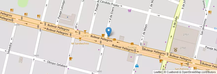 Mapa de ubicacion de Morpheus en アルゼンチン, サンタフェ州, Departamento La Capital, Santa Fe Capital, Santa Fe.