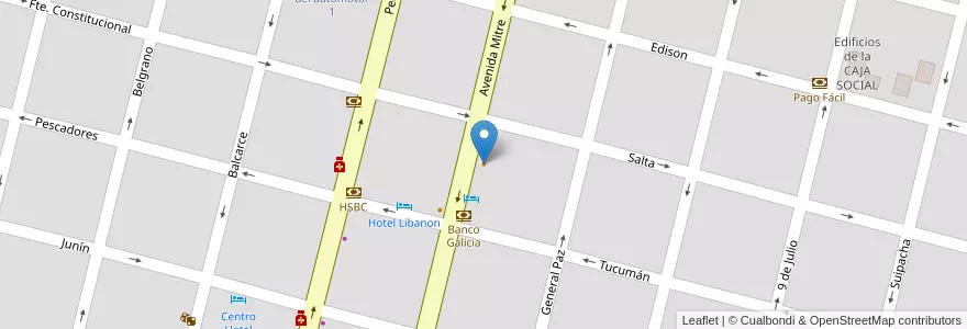 Mapa de ubicacion de Morrison en 阿根廷, San Luis, General Pedernera, Villa Mercedes, Municipio De Villa Mercedes.