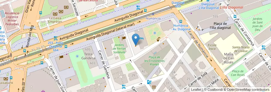 Mapa de ubicacion de Mosaïc Restaurant en 西班牙, Catalunya, Barcelona, Barcelonès, Barcelona.