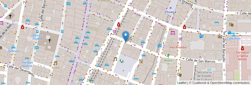 Mapa de ubicacion de Moshing en Испания, Мадрид, Мадрид, Área Metropolitana De Madrid Y Corredor Del Henares, Мадрид.