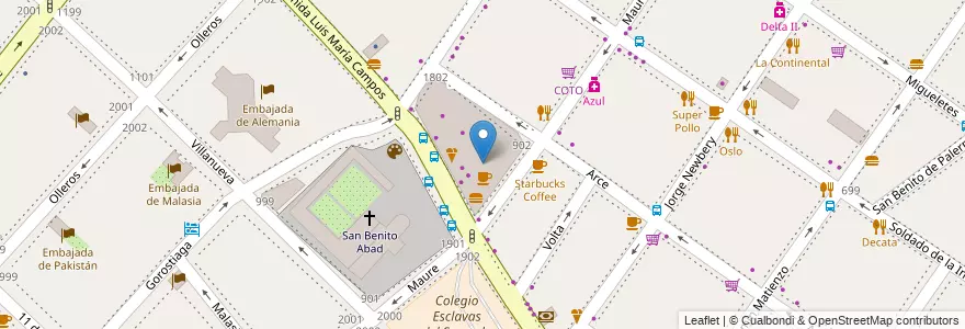Mapa de ubicacion de Mostaza, Palermo en Argentinië, Ciudad Autónoma De Buenos Aires, Buenos Aires, Comuna 14.