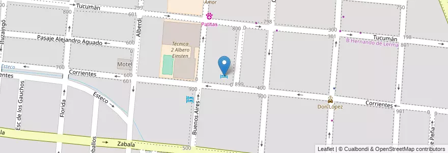 Mapa de ubicacion de Motel Don Juan en Argentina, Salta, Capital, Municipio De Salta, Salta.