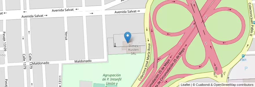 Mapa de ubicacion de Motel Marbella en آرژانتین, سانتافه, Departamento Rosario, Municipio De Rosario, تسبیح.