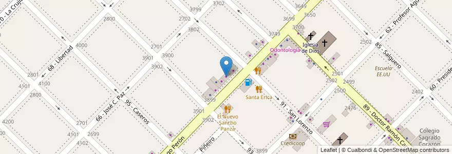 Mapa de ubicacion de Moto Flash en Argentina, Buenos Aires, Partido De General San Martín, San Andrés.