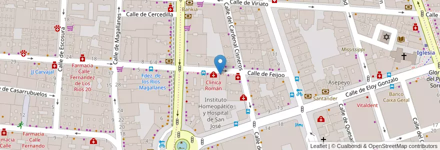 Mapa de ubicacion de Moto Lavado. ¡Maldito mosquito! en スペイン, マドリード州, Comunidad De Madrid, Área Metropolitana De Madrid Y Corredor Del Henares, Madrid.