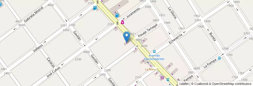 Mapa de ubicacion de Moto Max, Villa Pueyrredon en 아르헨티나, Ciudad Autónoma De Buenos Aires, Comuna 12, 부에노스아이레스.