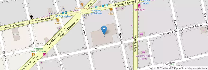 Mapa de ubicacion de Motomel, Nueva Pompeya en آرژانتین, Ciudad Autónoma De Buenos Aires, Comuna 4, Buenos Aires.