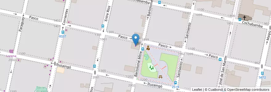 Mapa de ubicacion de Motor Dos en 아르헨티나, Santa Fe, Departamento Rosario, Municipio De Rosario, 로사리오.