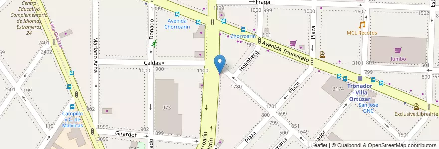 Mapa de ubicacion de Motor Nova, Villa Ortuzar en アルゼンチン, Ciudad Autónoma De Buenos Aires, ブエノスアイレス, Comuna 15.