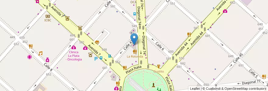 Mapa de ubicacion de Motorplat, Casco Urbano en الأرجنتين, بوينس آيرس, Partido De La Plata, لابلاتا.