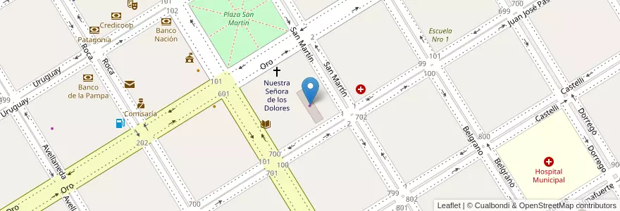 Mapa de ubicacion de Motos Colón Juniors en Arjantin, Buenos Aires, Partido De Trenque Lauquen, Cuartel Chacras De Trenque Lauquen, Trenque Lauquen.