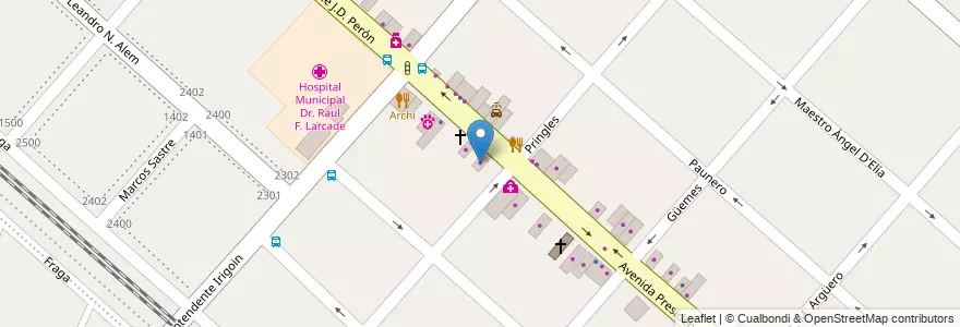 Mapa de ubicacion de Motos Dany en Arjantin, Buenos Aires, Partido De San Miguel, San Miguel.