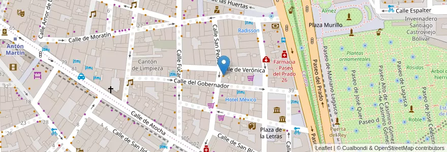 Mapa de ubicacion de Motteau bakery en Espanha, Comunidade De Madrid, Comunidade De Madrid, Área Metropolitana De Madrid Y Corredor Del Henares, Madrid.