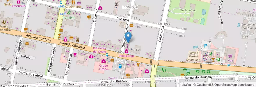 Mapa de ubicacion de MovilPhone en アルゼンチン, サンタフェ州, Departamento Rosario, Municipio De Funes, Funes.