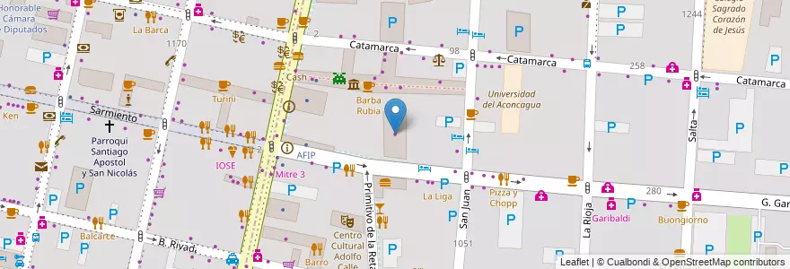 Mapa de ubicacion de Movistar en 阿根廷, 智利, Mendoza, Departamento Capital, Ciudad De Mendoza, Sección 3ª Parque O'Higgins.