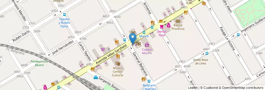 Mapa de ubicacion de Movistar en Argentina, Buenos Aires, Partido De Vicente López, Vicente López.