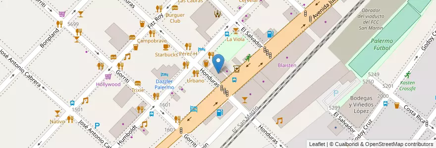 Mapa de ubicacion de Movistar, Palermo en アルゼンチン, Ciudad Autónoma De Buenos Aires, ブエノスアイレス.