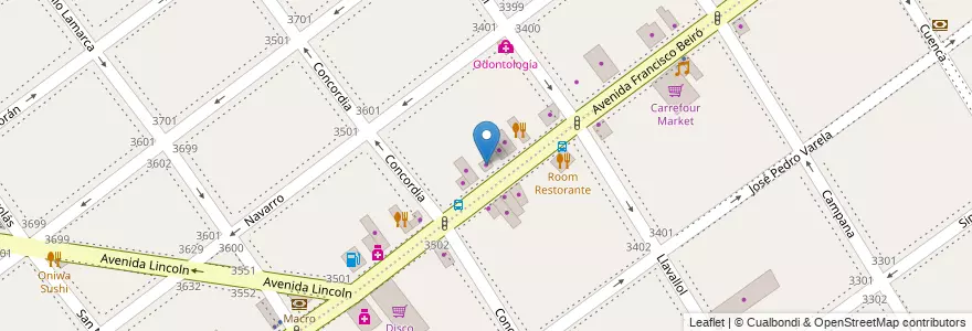 Mapa de ubicacion de MP Car's, Villa Devoto en アルゼンチン, Ciudad Autónoma De Buenos Aires, ブエノスアイレス, Comuna 11.