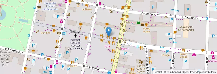 Mapa de ubicacion de Mr. Black en アルゼンチン, チリ, メンドーサ州, Departamento Capital, Ciudad De Mendoza.
