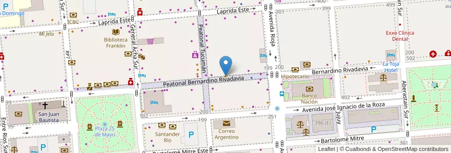 Mapa de ubicacion de Mr Cat en الأرجنتين, سان خوان, تشيلي, Capital.