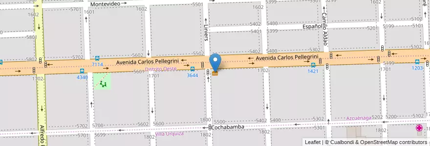 Mapa de ubicacion de Mr. Chavo en Аргентина, Санта-Фе, Departamento Rosario, Municipio De Rosario, Росарио.
