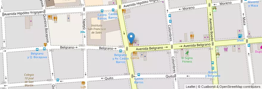 Mapa de ubicacion de Mr. Cook's, Almagro en Argentinië, Ciudad Autónoma De Buenos Aires, Comuna 5, Buenos Aires.
