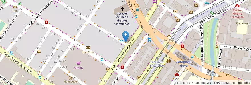 Mapa de ubicacion de Mr Dumbo en スペイン, アラゴン州, サラゴサ, Zaragoza, サラゴサ.