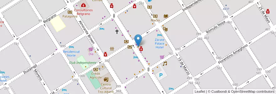 Mapa de ubicacion de Mr. George en الأرجنتين, بوينس آيرس, Partido De Zárate.